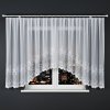 Dekorační oblouková krátká záclona na žabky BAKARO 160 bílá 420x160 cm MyBestHome