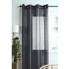 Dekorační záclona s kroužky LINWOOD černá 140x260 cm (cena za 1 kus) France