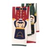 Sada vánočních kuchyňských utěrek | NUTCRACKER | s louskáčkem - bavlna| 2*45x65 cm | 832982  Cena za 2 kusy v balení