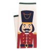 Sada vánočních kuchyňských utěrek | NUTCRACKER | s louskáčkem - bavlna| 2*45x65 cm | 832982  Cena za 2 kusy v balení