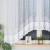Dekorační oblouková krátká záclona na žabky GENOWEFA 160 bílá 450x160 cm MyBestHome
