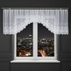 Dekorační oblouková krátká záclona na žabky JOWITA 80 bílá 400x80 cm MyBestHome