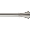 Kovová roztažitelná garnýž BRASSERIE stříbrná 120-210 cm Ø 19 mm Mybesthome