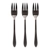 Sada | STILO | černé vidličky na dorty | 3 ks | ALL 847702
