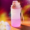 Plastová láhev | OMBRE | růžová se šňůrou | 1,2 l | 891804