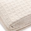 Bavlněný pléd BLASCA béžová 130x170 cm  847078
