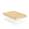 Skleněná dóza | BAMBOU | sklo s bambusovým víkem velké | 20x15 cm | 890906