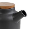 Džbánek | POLINE | s akátovým víkem černý | 1l | 875569