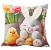 Velikonoční polštář 3D HELLO BUNNY II. 40x40 cm Mybesthome