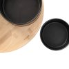 Sada | YIFAN | servírovací misky 5 el. černé | 33 cm | 849362