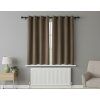 Zatemňovací krátký závěs s kroužky "BLACKOUT" NEW VITORIA 135x160 cm cappucino (cena za 1 kus) Mybesthome