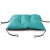 Zahradní prošívaný podsedák na židli JACOB color 51 tyrkysová 45x45 cm Mybesthome