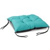 Zahradní prošívaný podsedák na židli JACOB color 51 tyrkysová 45x45 cm Mybesthome