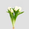 Květinová kytice | LITEN | bílé tulipány | 31 cm | 736629