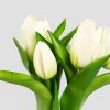 Květinová kytice | LITEN | bílé tulipány | 31 cm | 736629