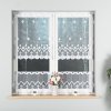 Dekorační metrážová vitrážová záclona MILA bílá výška 100 cm MyBestHome