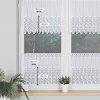 Dekorační metrážová vitrážová záclona SYLVA bílá výška 60 cm MyBestHome
