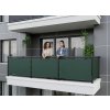Balkonová zástěna OSLO zelená, výška 90 cm, šířka 700 cm rozteč 25 cm y MyBestHome