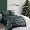 Vánoční mikrovláknové povlečení JERRY 1x 220x200 cm, 2x povlak 70x80 cm francouzské povlečení MyBestHome