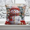 Vánoční polštář HAPPY SNOWMAN II. 40x40 cm Mybesthome