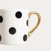 Hrnek | LUNYA | s podšálkem, bílý s černými tečkami | 0,1 l | 757037