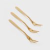 Sada malých vidliček | STILO | zlatá | 3 ks. 13x1 cm | 721915  Cena za 3 kusy v balení