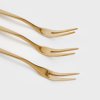 Sada malých vidliček | STILO | zlatá | 3 ks. 13x1 cm | 721915  Cena za 3 kusy v balení