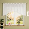 Dekorační oblouková krátká záclona na žabky nebo garnýž JAGODA 100 bílá 250x100 cm MyBestHome