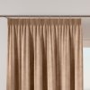 Dekorační závěs s řasící páskou VELVINO color 001 béžová šířka 140 cm x výška různé rozměry (cena za 1 kus) MyBestHome