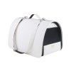 Přenosná cestovní taška pro psy do auta PARIS bílá velikost M, L