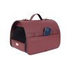 Přenosná cestovní taška pro psy do auta PARIS vínová velikost M, L