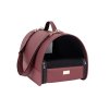 Přenosná cestovní taška pro psy do auta PARIS vínová velikost M, L