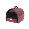 Přenosná cestovní taška pro psy do auta PARIS vínová velikost M, L