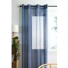 Dekorační záclona s kroužky LINWOOD modrá 140x260 cm (cena za 1 kus) France