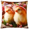 Velikonoční polštář KUŘÁTKA 40x40 cm  Mybesthome