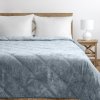 Přehoz na postel VANDA stříbrná 220x240 cm Mybesthome