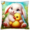 Velikonoční polštář ZAJÍČEK S KUŘÁTKEM 40x40 cm  Mybesthome