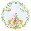 Velikonoční vyšívaný dekorační ozdobný ubrousek EASTER III. Ø  30 cm Mybesthome