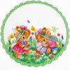 Velikonoční dekorační ozdobný ubrousek EASTER COLOR Ø 30 cm Mybesthome
