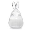 Velikonoční dóza | LINELO | žebrované skleněné vejce s ušima | 20x20x34 cm | 882819