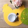Velikonoční prostírání SLEPIČKA žlutá Ø 38 cm Mybesthome