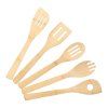 Sada - set 5 kusů kuchyňských vařeček BAMBOO z bambusu - černá  | 30x6 cm | 975763