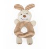 Dětské plyšové chrastítko CUDDLY RABBIT smetanová 10x20 cm Essex