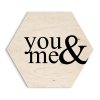 DECOR HEXAGON - YOU & ME 30x30 cm Styler