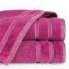 Bavlněný froté ručník s proužky OLA 50x90 cm, tmavě růžová, 500 gr Mybesthome
