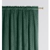 Dekorační závěs s řasící páskou LEAF TAPE tmavě zelená 140x250 cm (cena za 1 kus) MyBestHome