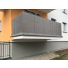 Balkonová zástěna OSLO šedá, výška 80 cm, šířka různé rozměry MyBestHome
