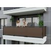 Balkonová zástěna OSLO hnědá, výška 90 cm, šířka různé rozměry MyBestHome