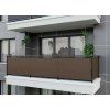 Balkonová zástěna OSLO hnědá, výška 90 cm, šířka různé rozměry MyBestHome