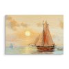 Plátno Loď A Moře V Pastelových Barvách